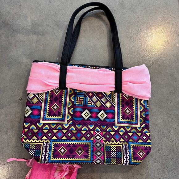 Kultura Tropika Batik Filipino zipper handbag purse tote bad accessory scarf NEW - Picture 4 of 8